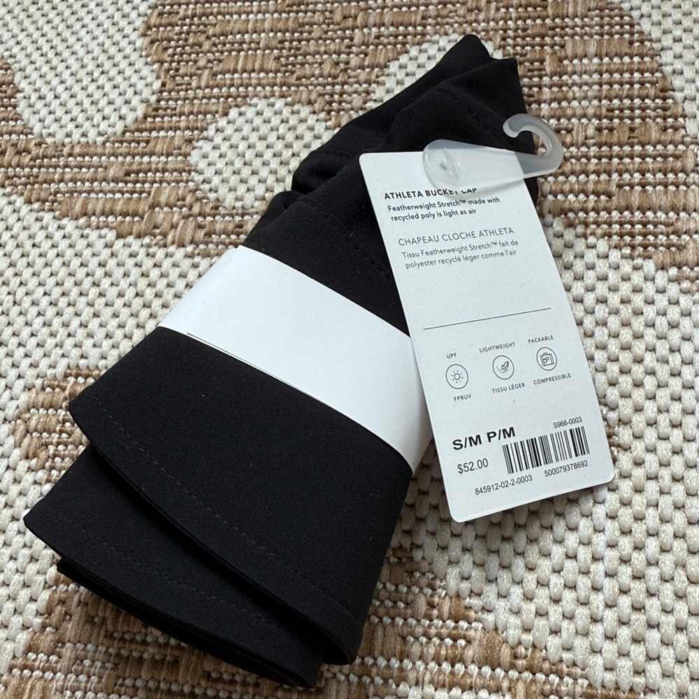 Athleta Classic Black Bucket Hat - Picture 2 of 4